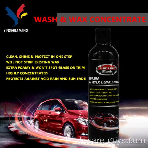 shampooing de lavage de voitures Wash et concentré de cire
